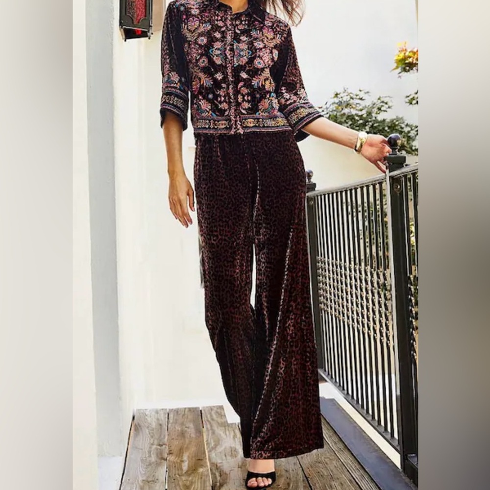 Johnny Was leopard pants